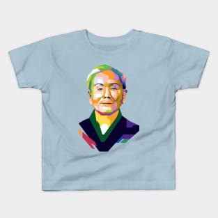 Gichin Funakoshi Popar Uncurve Kids T-Shirt